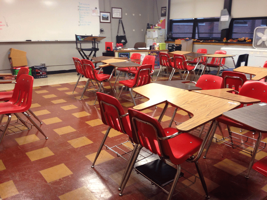 Many classrooms around BBCHS are still in need of updating. 