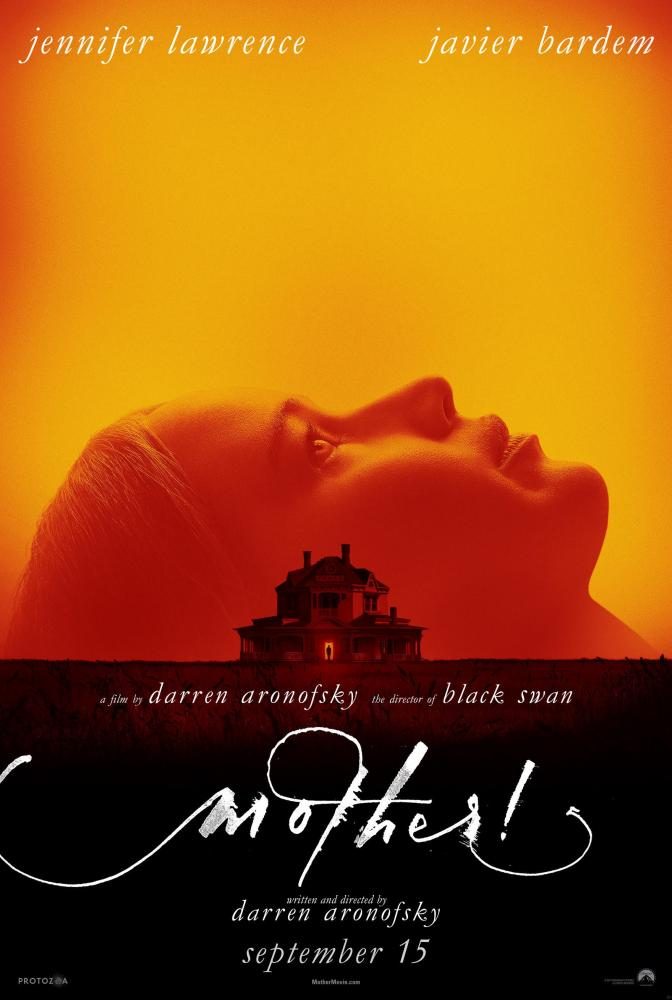 Official movie poster for, Mother!. Produced by Paramount Pictures.